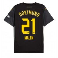 Borussia Dortmund Donyell Malen #21 Auswärtstrikot 2024-25 Kurzarm